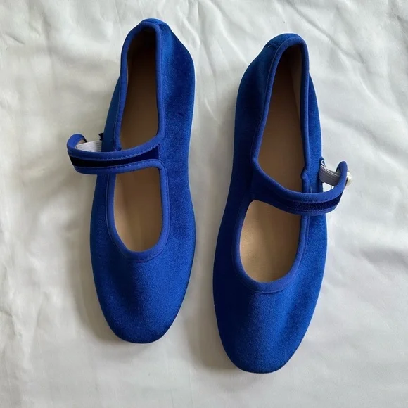 VELVET BALLET FLATS - Picture 6 of 7